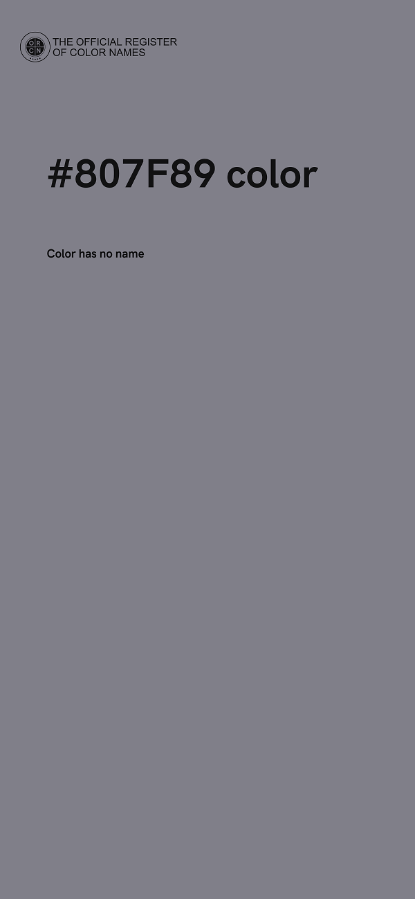 #807F89 color image