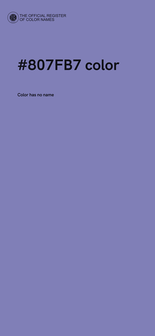 #807FB7 color image