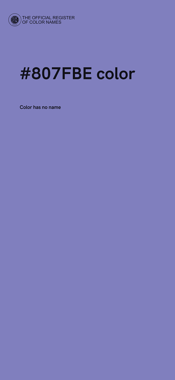 #807FBE color image