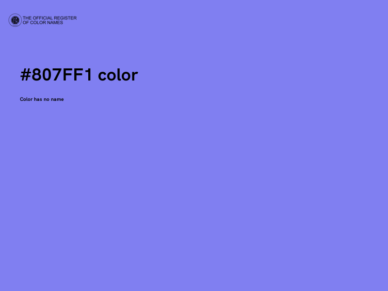 #807FF1 color image