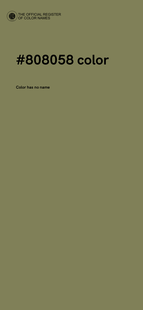 #808058 color image
