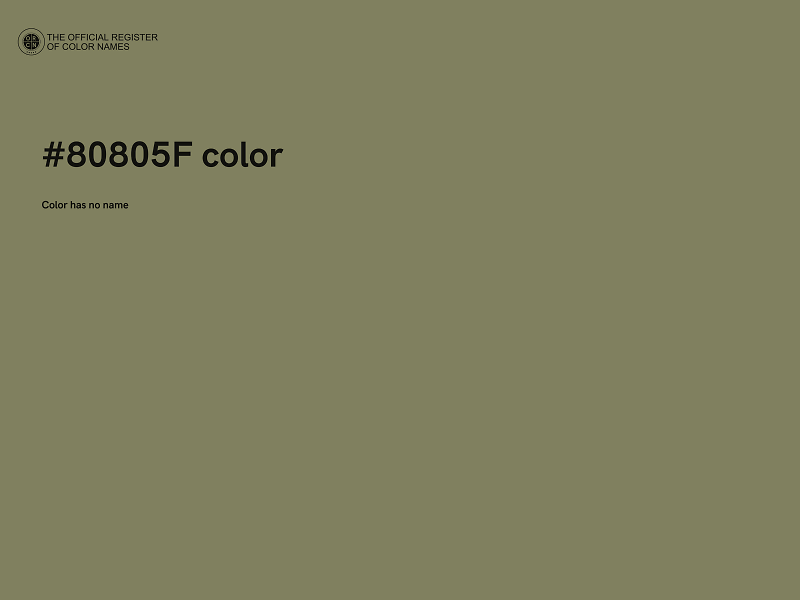 #80805F color image