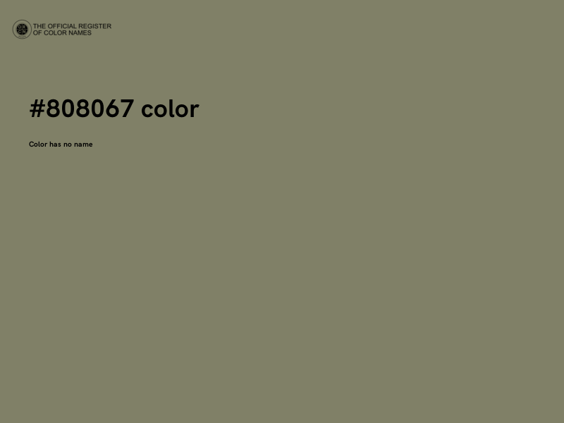 #808067 color image