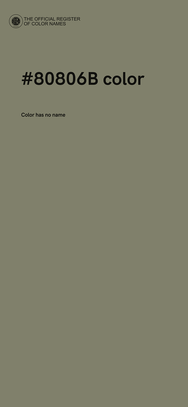 #80806B color image