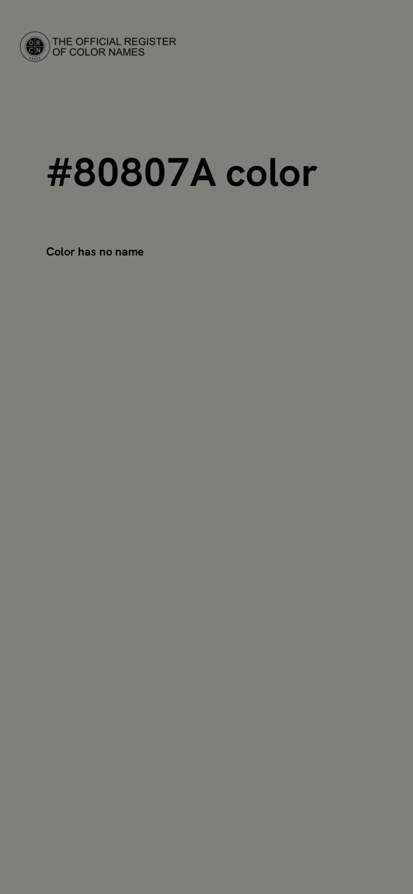 #80807A color image