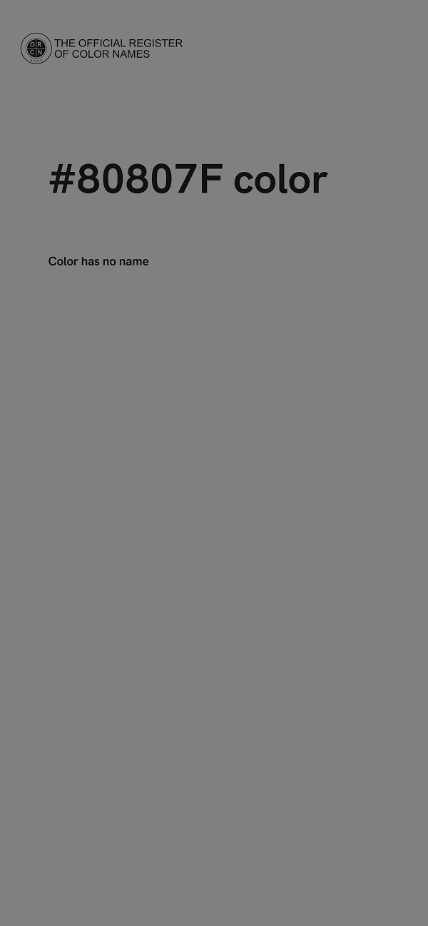 #80807F color image