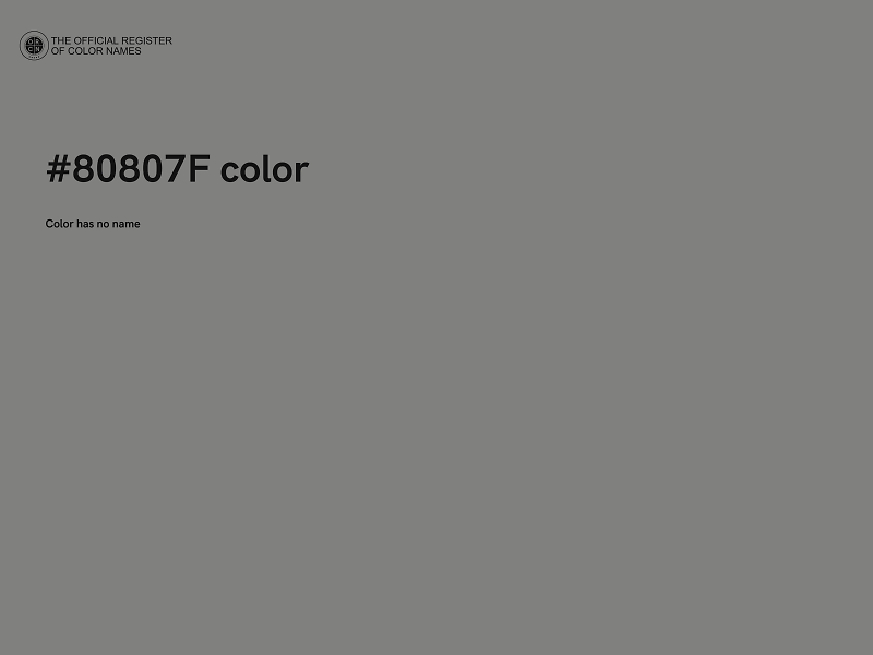 #80807F color image