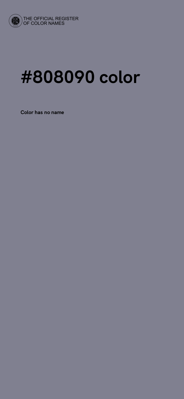 #808090 color image