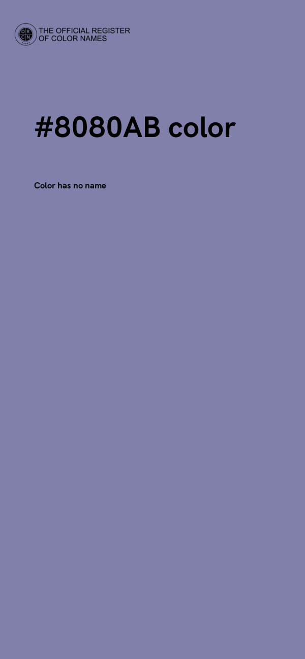#8080AB color image