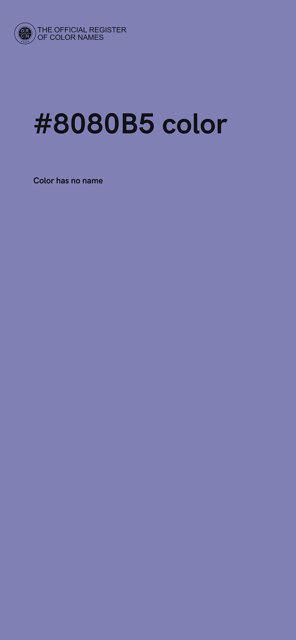 #8080B5 color image