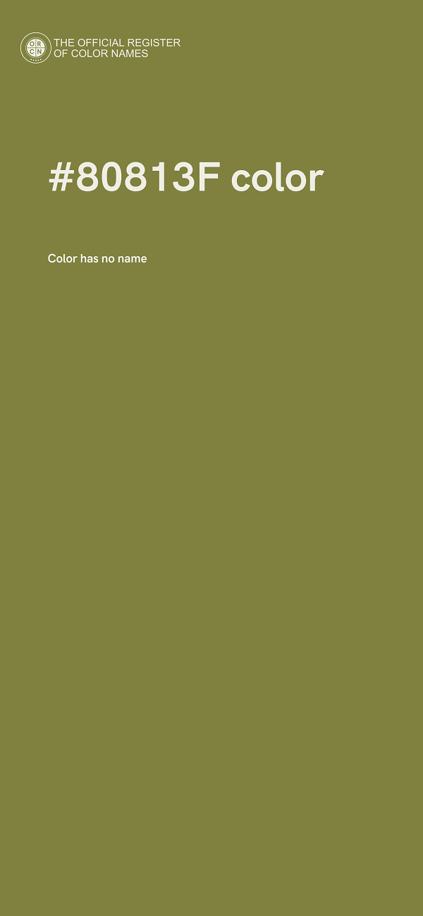 #80813F color image