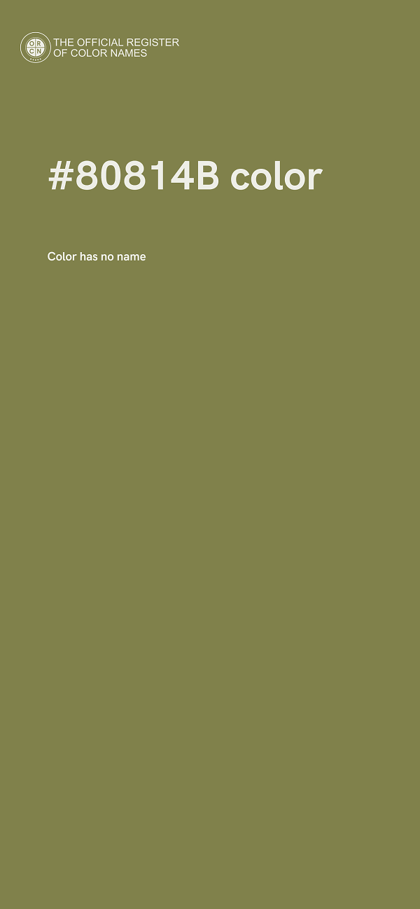 #80814B color image