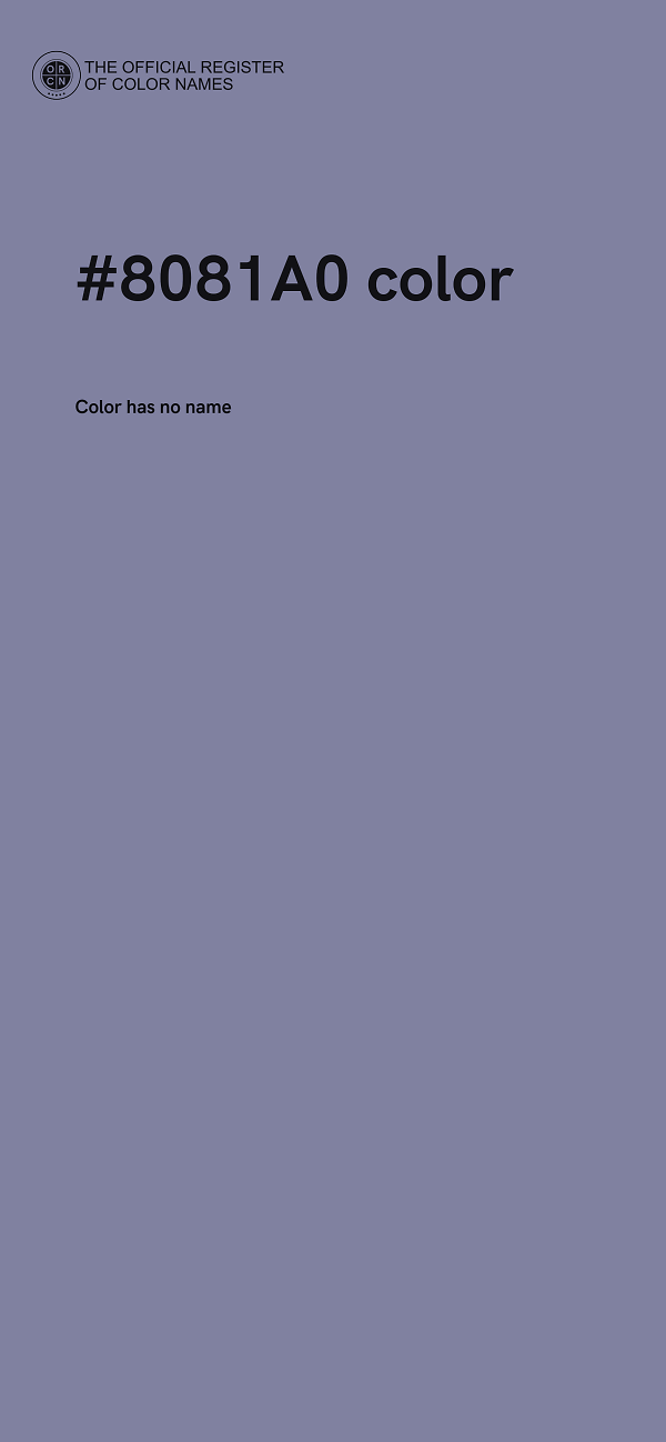 #8081A0 color image