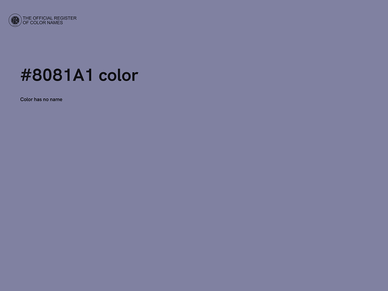 #8081A1 color image