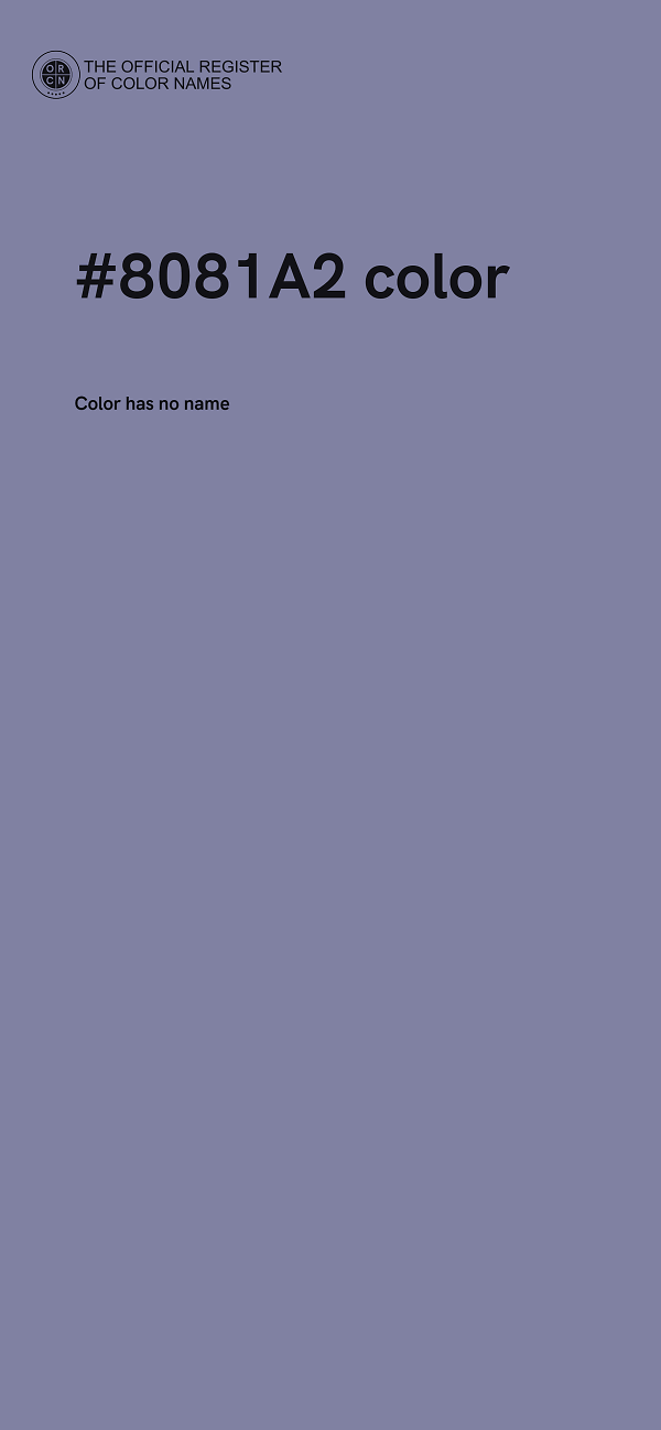 #8081A2 color image