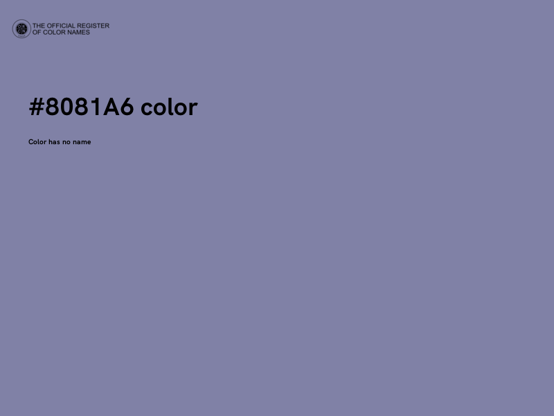 #8081A6 color image