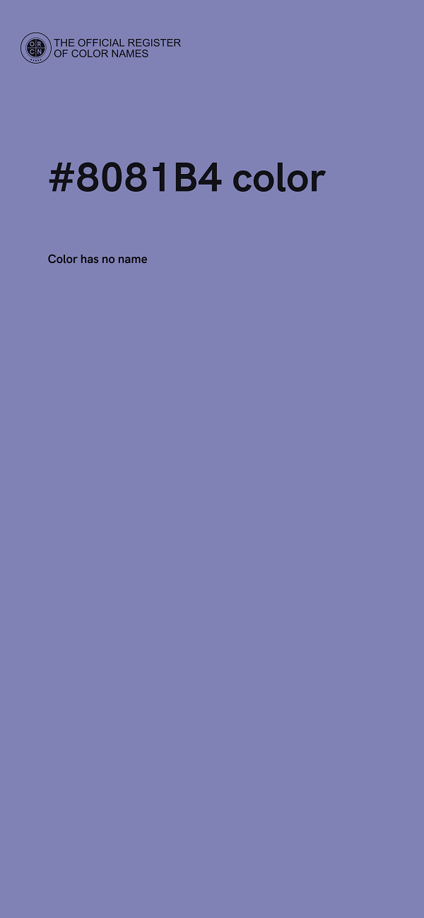 #8081B4 color image