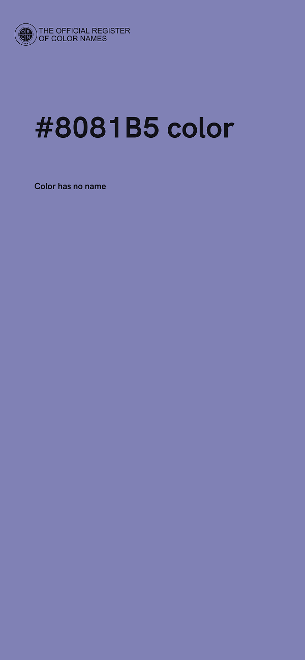 #8081B5 color image