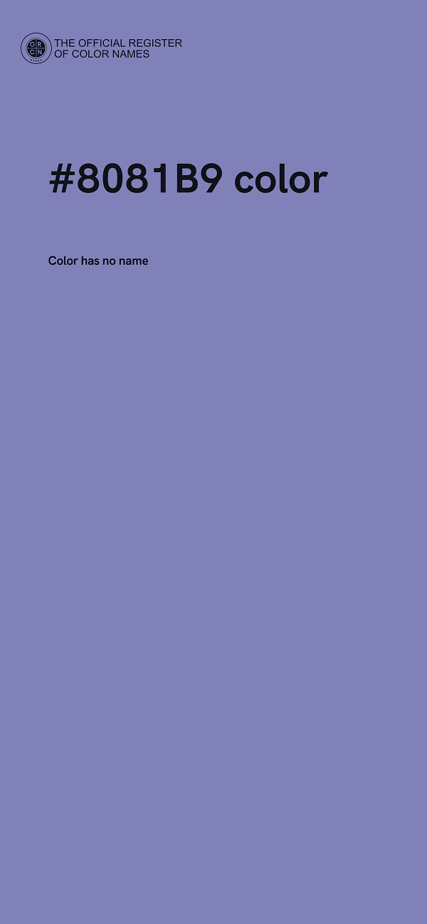 #8081B9 color image