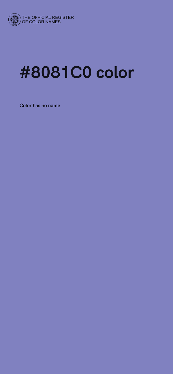 #8081C0 color image