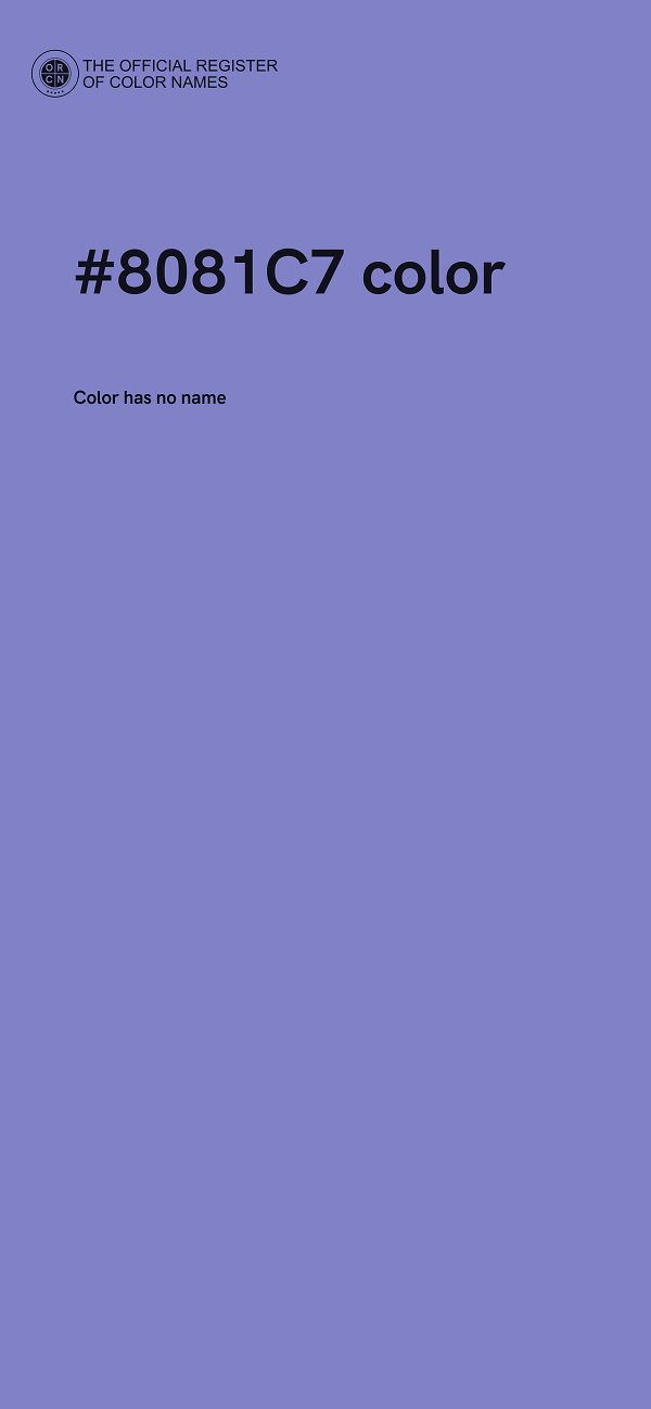 #8081C7 color image