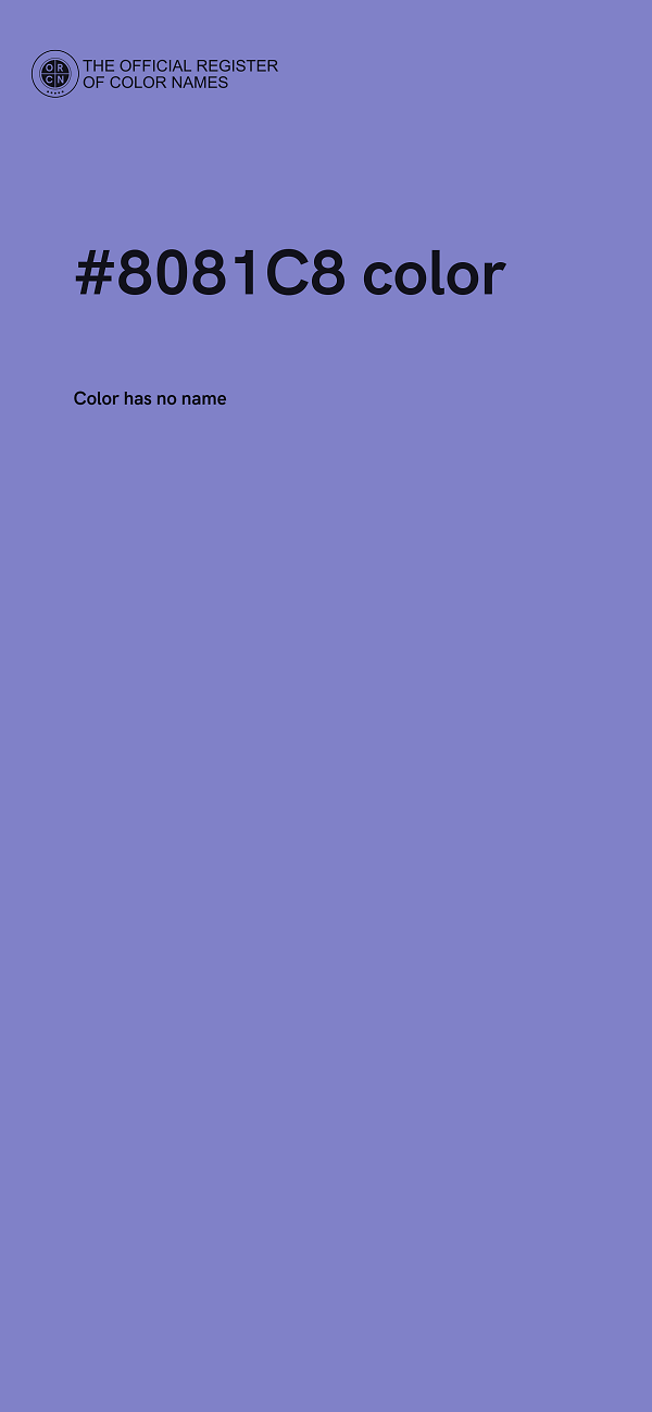 #8081C8 color image