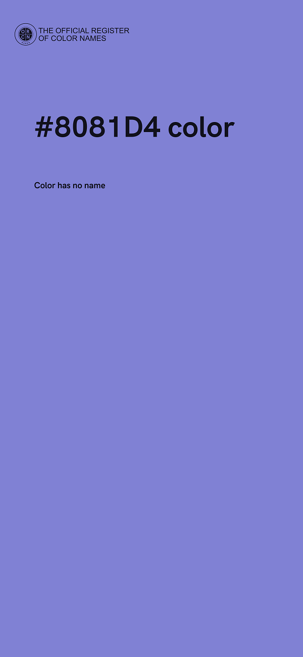 #8081D4 color image