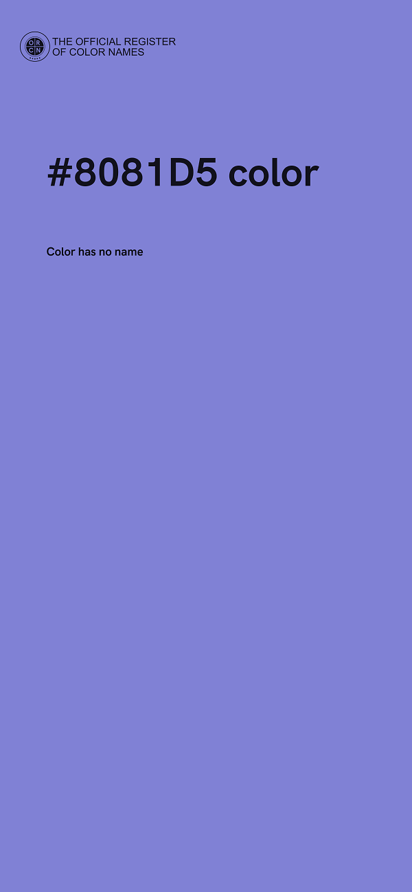 #8081D5 color image