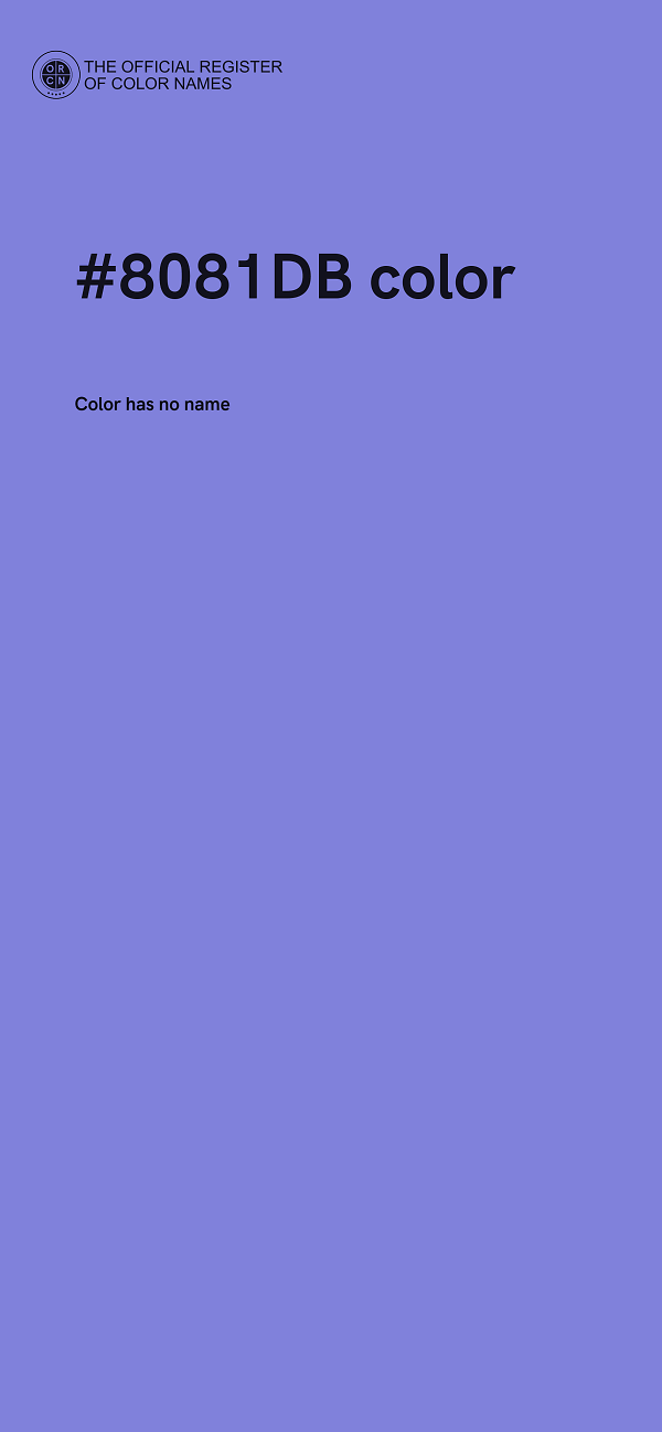 #8081DB color image