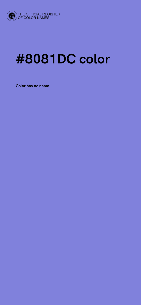 #8081DC color image