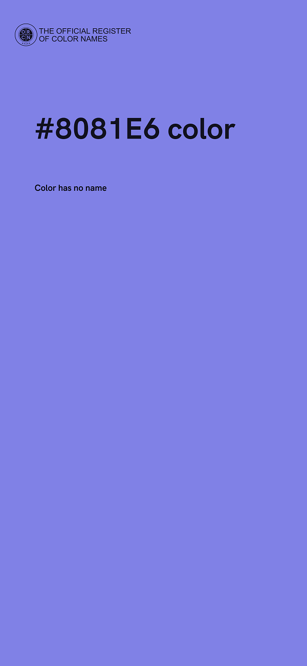 #8081E6 color image