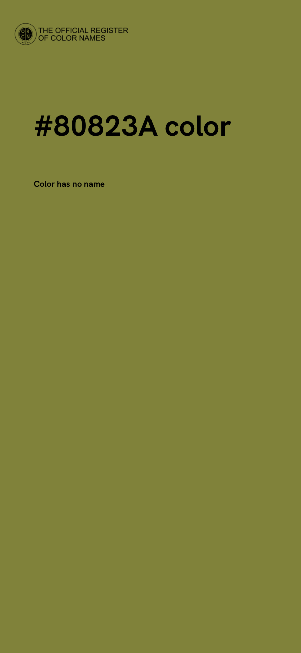 #80823A color image