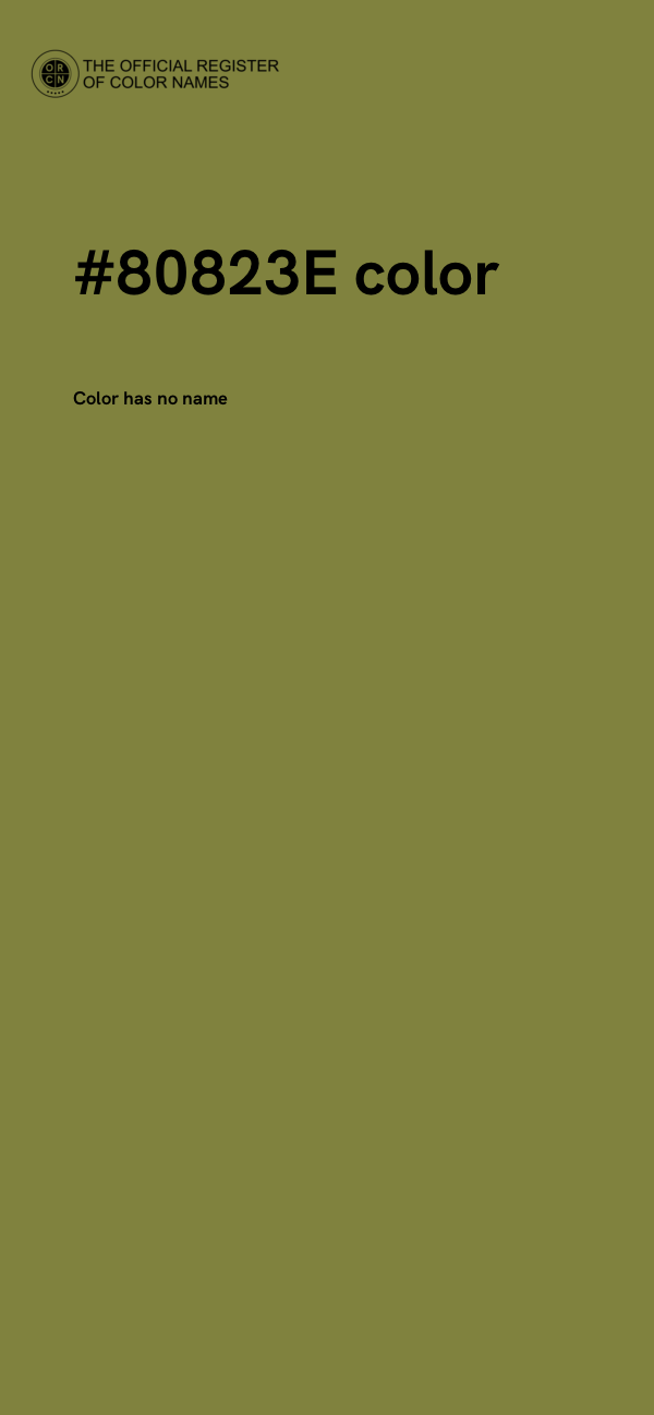 #80823E color image