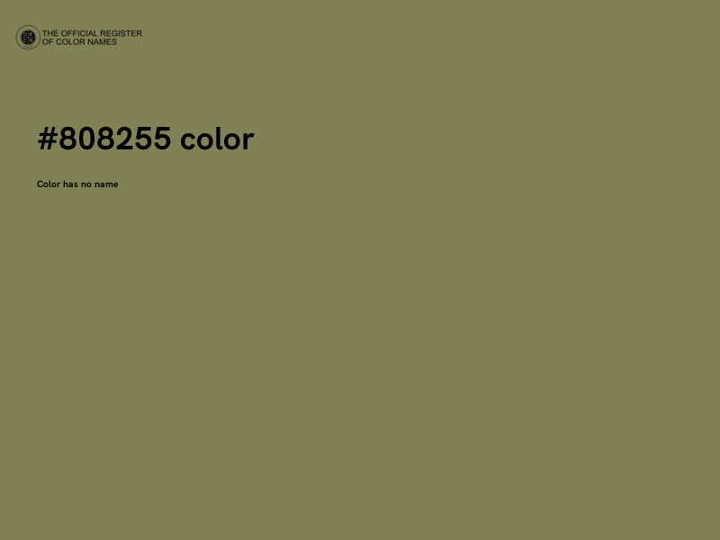 #808255 color image