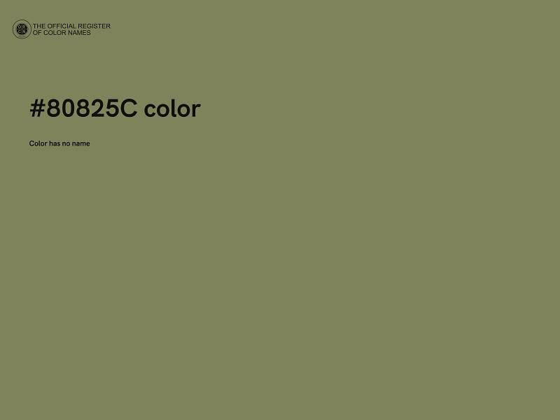 #80825C color image