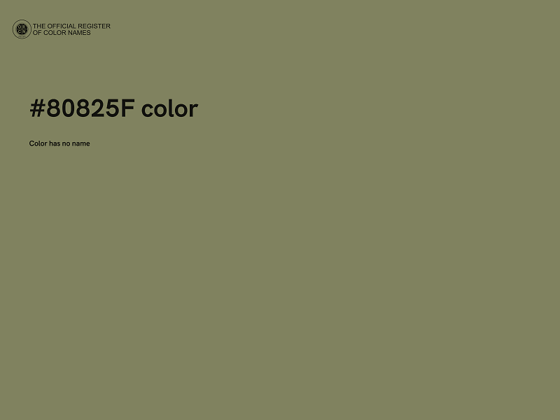 #80825F color image