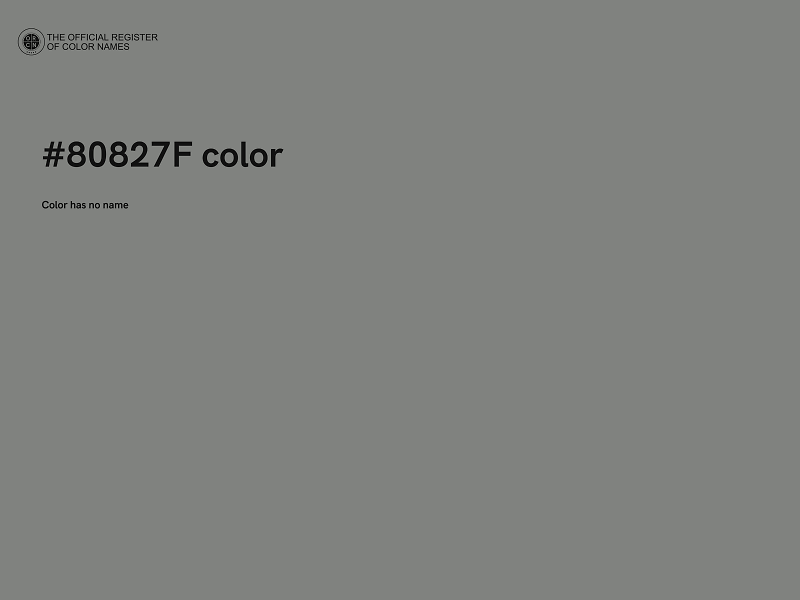 #80827F color image