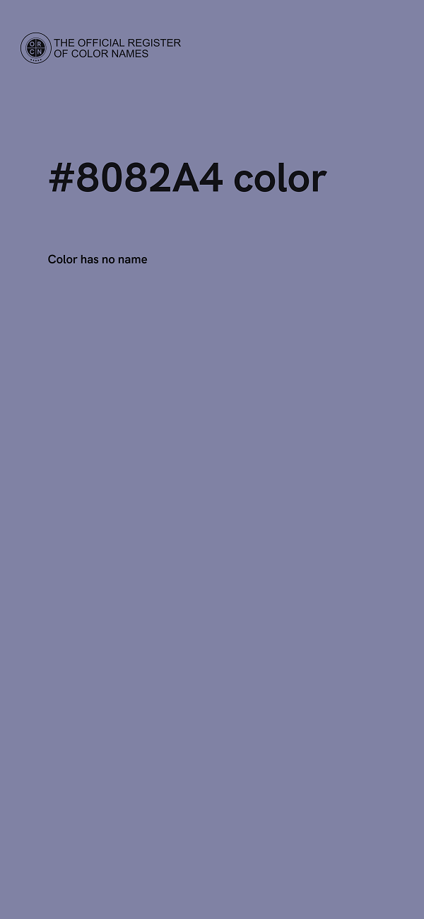 #8082A4 color image