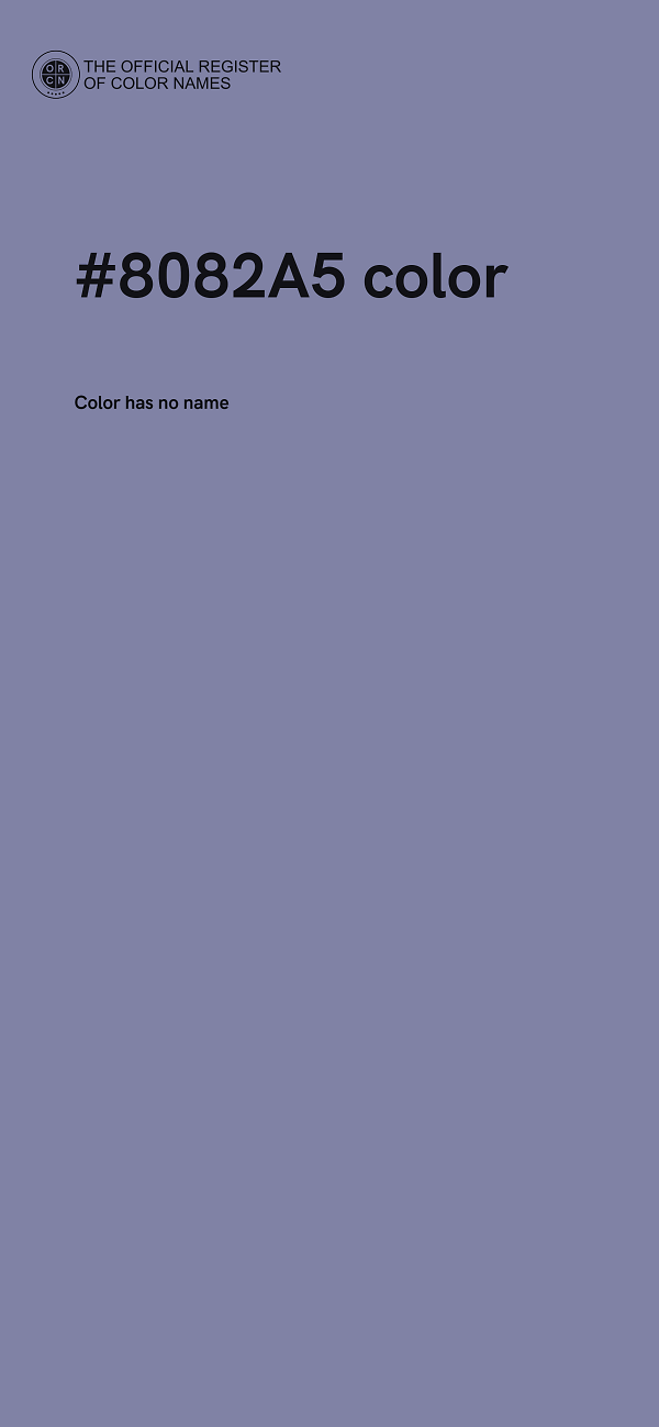 #8082A5 color image