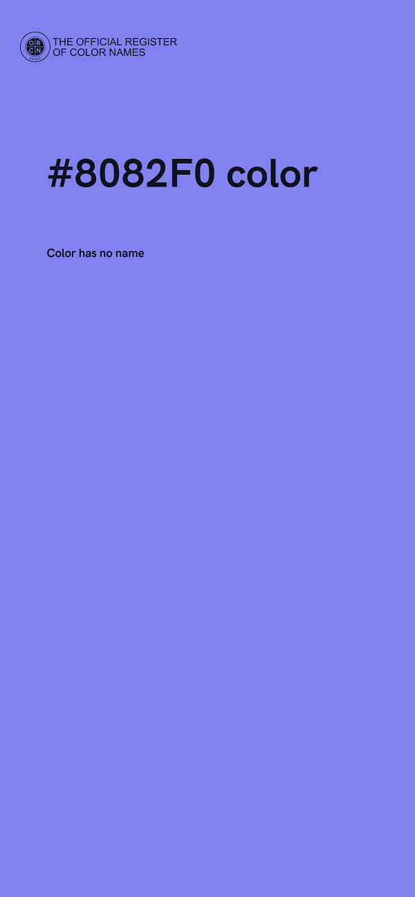 #8082F0 color image
