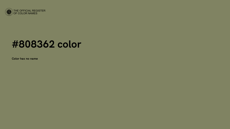 #808362 color image
