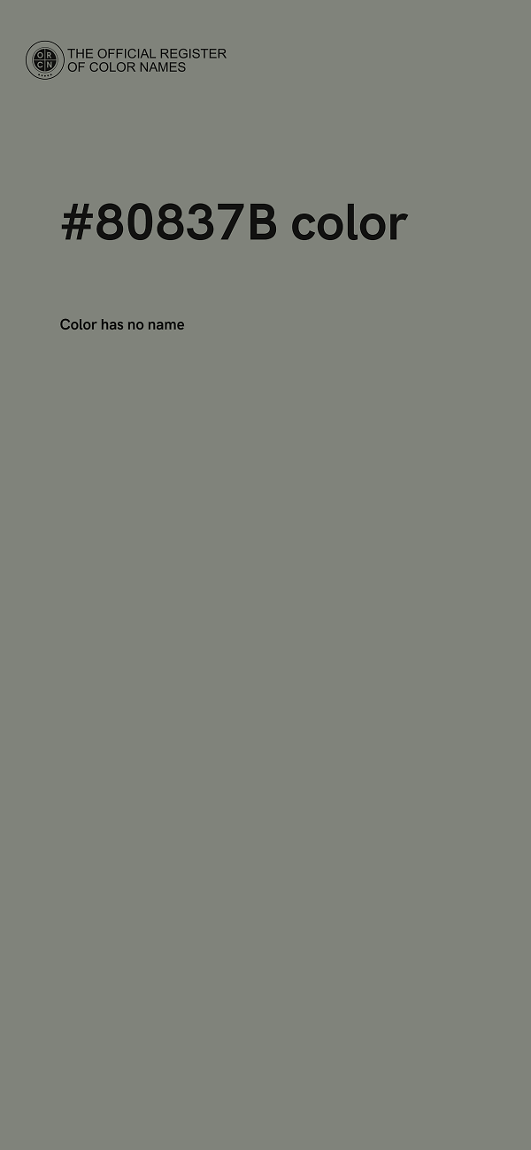 #80837B color image