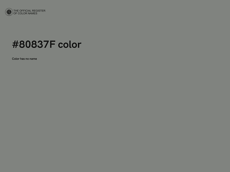 #80837F color image