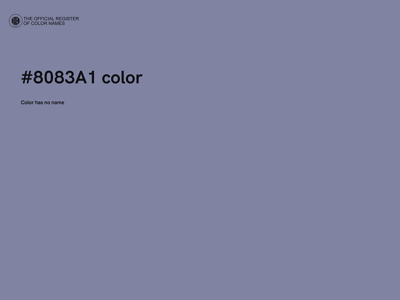 #8083A1 color image