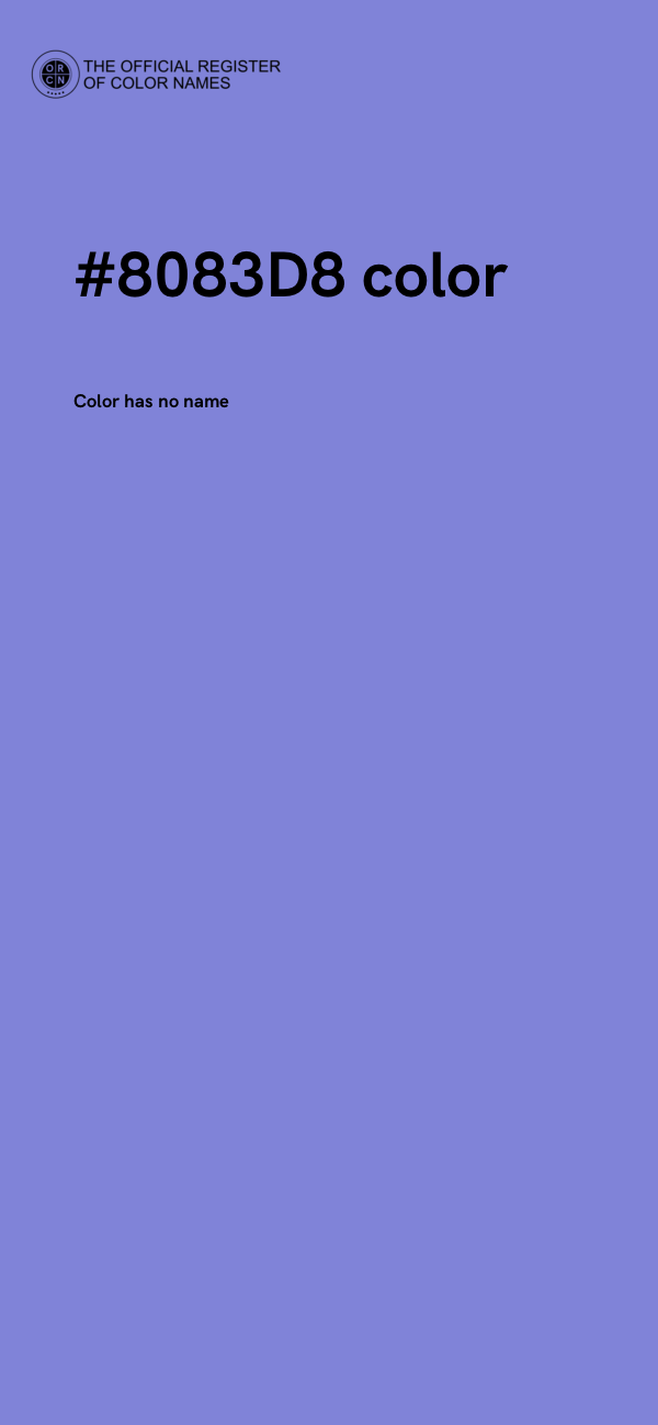 #8083D8 color image