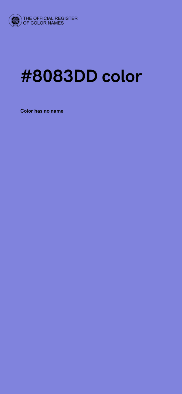 #8083DD color image