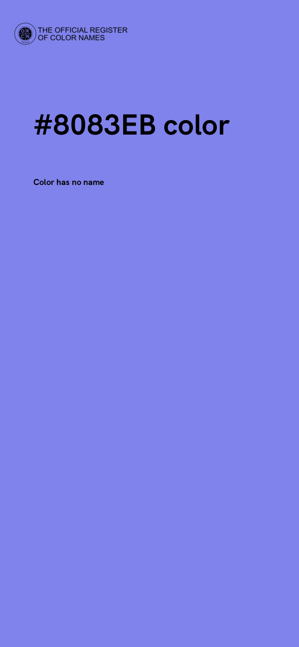 #8083EB color image