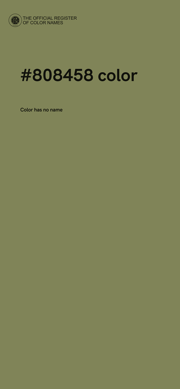 #808458 color image