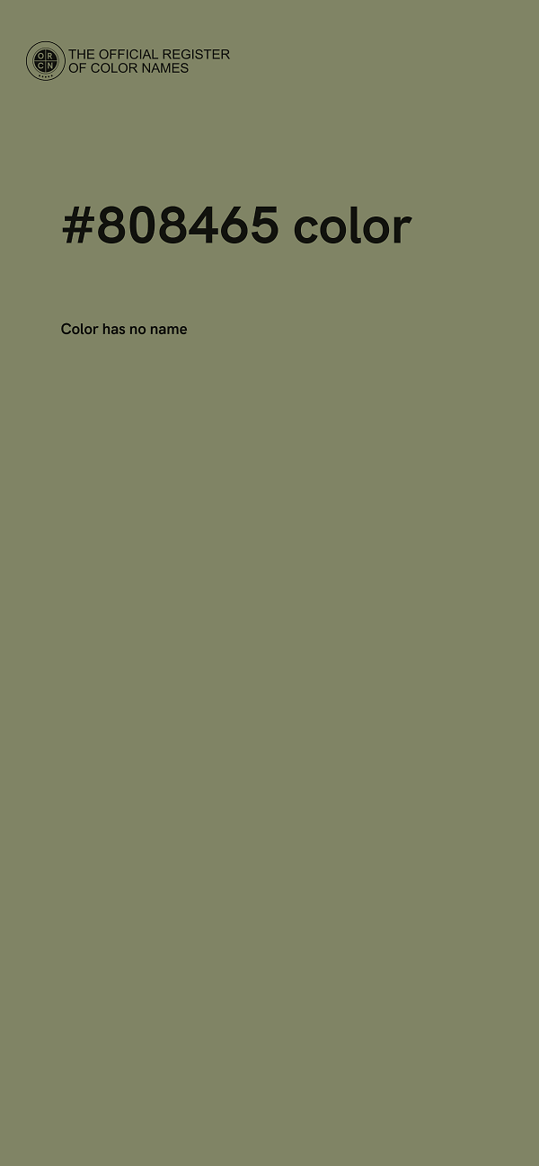 #808465 color image