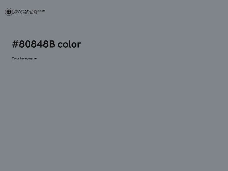 #80848B color image